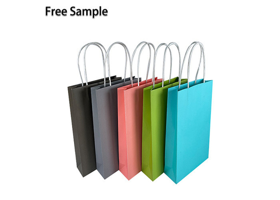 Good price Устойчивый бумажный мешок C2S CMYK 350g присутствующий с ручкой онлайн